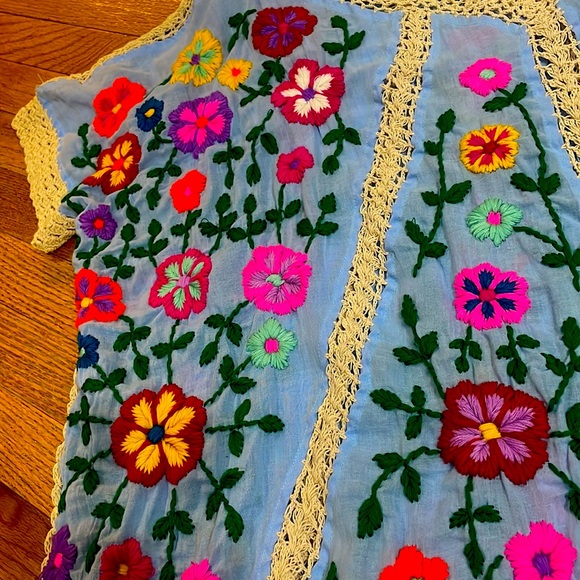 Momo for Free People Embroidered‎ Kaftan / Top - Picture 6 of 8